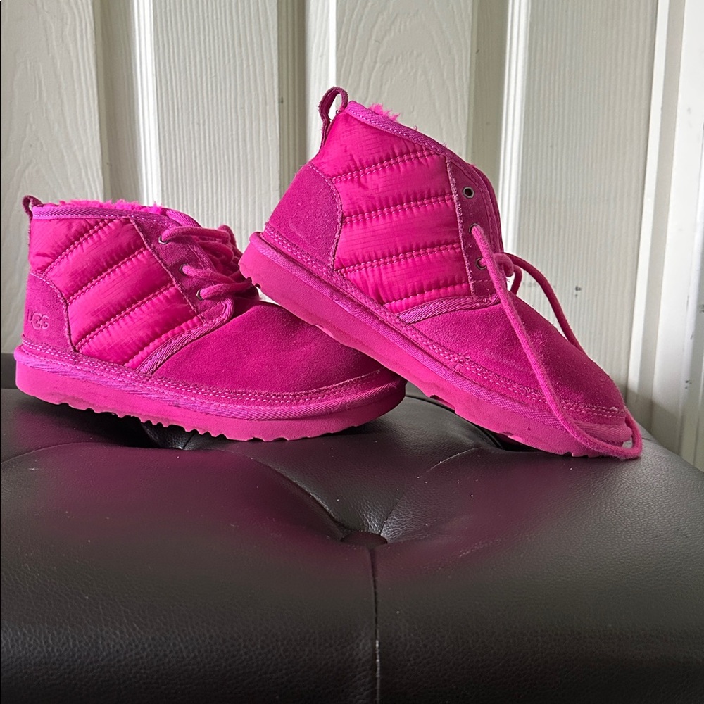 UGG Fuchsia Quilted Boots